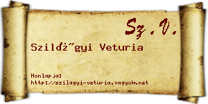 Szilágyi Veturia névjegykártya